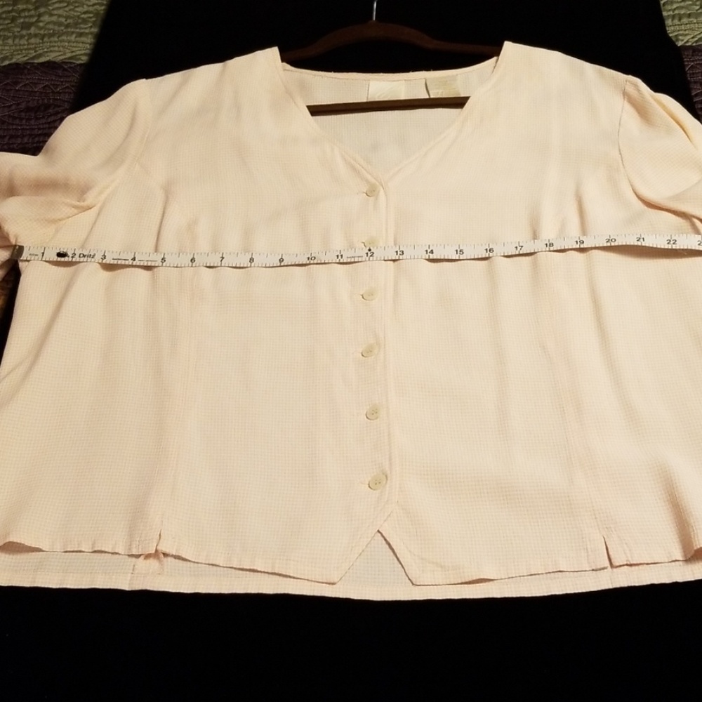 Crop button up blouse